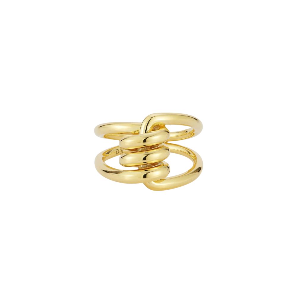 Walters Faith 18k Yellow Gold Huxley Single Coil Ring